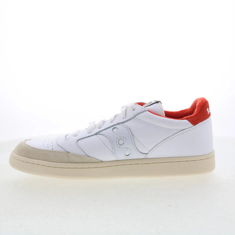 Saucony Jazz Court S70777-1 Mens White Leather Lifestyle Sneakers Shoes