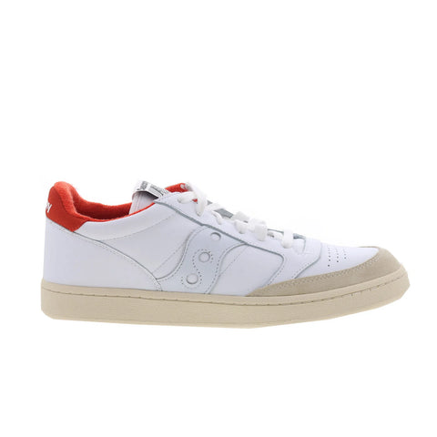 Saucony Jazz Court S70777-1 Mens White Leather Lifestyle Sneakers Shoes