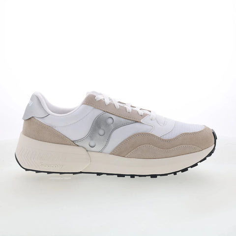 Saucony Jazz NXT S60790-11 Womens White Suede Lifestyle Sneakers Shoes