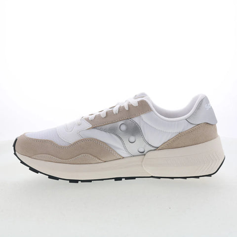 Saucony Jazz NXT S60790-11 Womens White Suede Lifestyle Sneakers Shoes