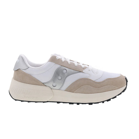 Saucony Jazz NXT S60790-11 Womens White Suede Lifestyle Sneakers Shoes