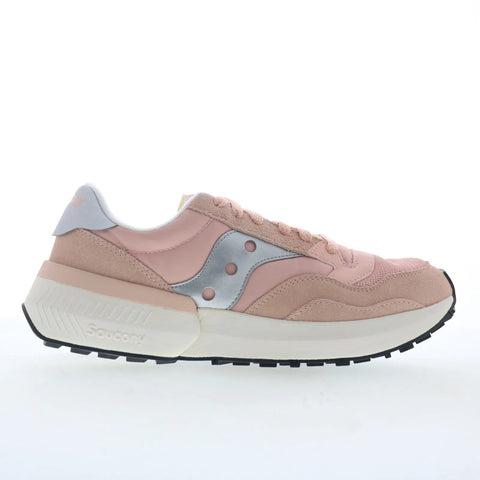 Saucony Jazz NXT S60790-12 Womens Pink Suede Lace Up Lifestyle Sneakers Shoes