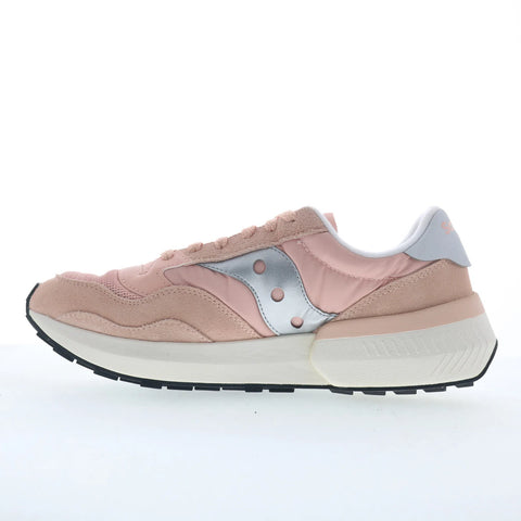 Saucony Jazz NXT S60790-12 Womens Pink Suede Lace Up Lifestyle Sneakers Shoes