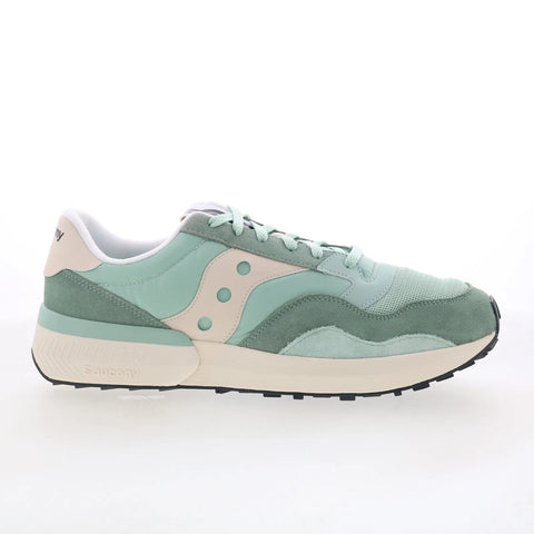Saucony Jazz NXT S70790-14 Mens Green Suede Lace Up Lifestyle Sneakers Shoes