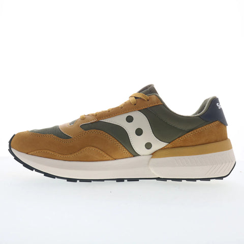 Saucony Jazz NXT S70790-24 Mens Green Suede Lace Up Lifestyle Sneakers Shoes