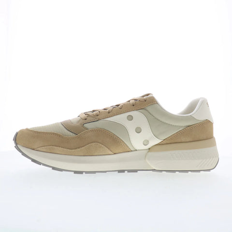 Saucony Jazz NXT S70790-31 Mens Beige Suede Lace Up Lifestyle Sneakers Shoes
