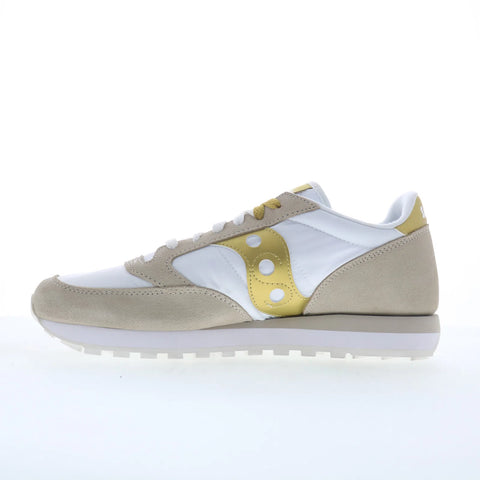 Saucony Jazz Original S1044-611 Womens White Suede Lifestyle Sneakers Shoes