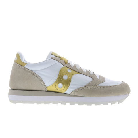 Saucony Jazz Original S1044-611 Womens White Suede Lifestyle Sneakers Shoes