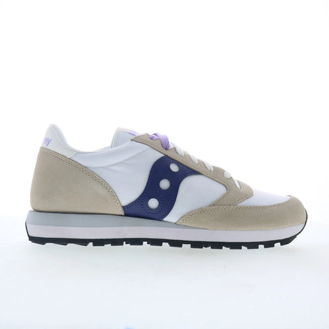 Saucony Jazz Original S1044-677 Womens White Suede Lifestyle Sneakers Shoes