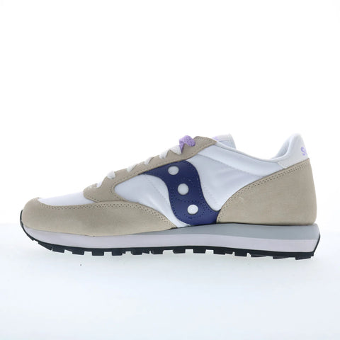 Saucony Jazz Original S1044-677 Womens White Suede Lifestyle Sneakers Shoes