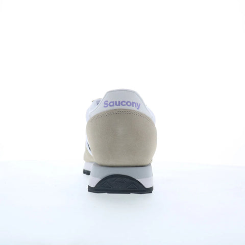 Saucony Jazz Original S1044-677 Womens White Suede Lifestyle Sneakers Shoes