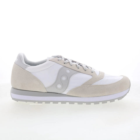 Saucony Jazz Original S2044-396 Mens White Suede Lifestyle Sneakers Shoes