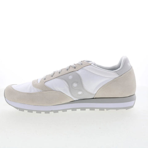 Saucony Jazz Original S2044-396 Mens White Suede Lifestyle Sneakers Shoes