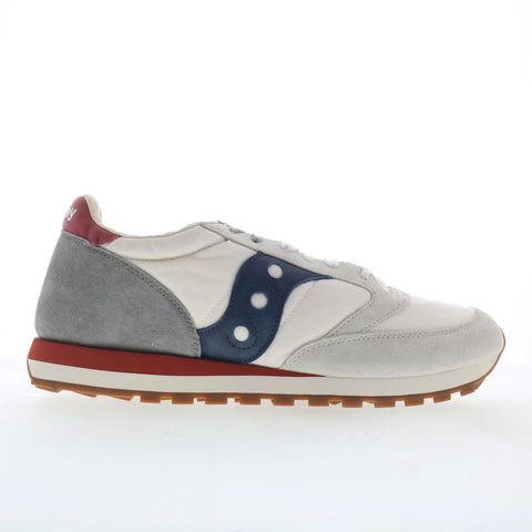 Saucony Jazz Original S70755-9 Mens White Suede Lifestyle Sneakers Shoes