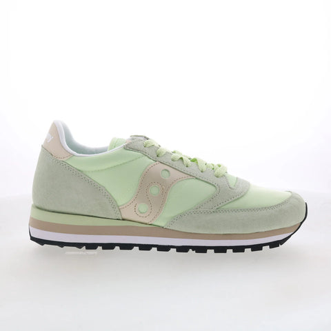 Saucony Jazz Triple S60530-43 Womens Green Suede Lifestyle Sneakers Shoes