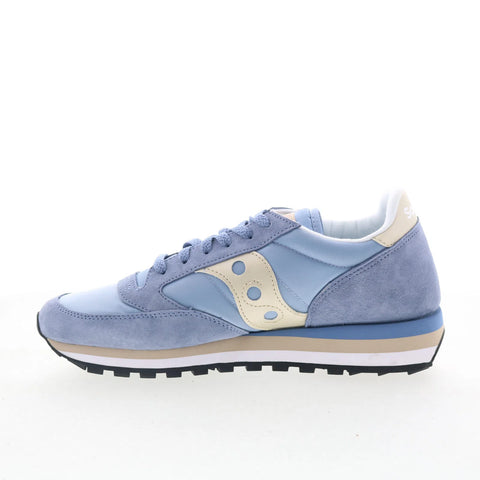 Saucony Jazz Triple S60530-44 Womens Blue Suede Lifestyle Sneakers Shoes