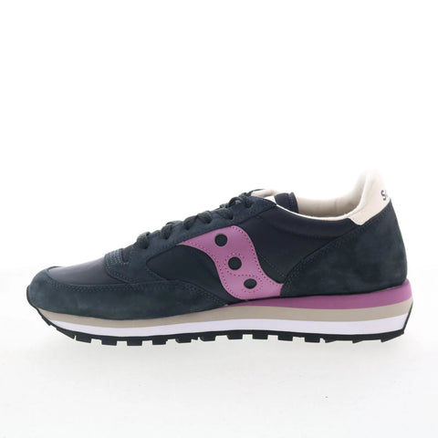 Saucony Jazz Triple S60530-48 Womens Black Suede Lifestyle Sneakers Shoes