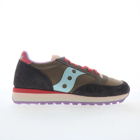Saucony Jazz Triple S60530-50 Womens Brown Suede Lifestyle Sneakers Shoes