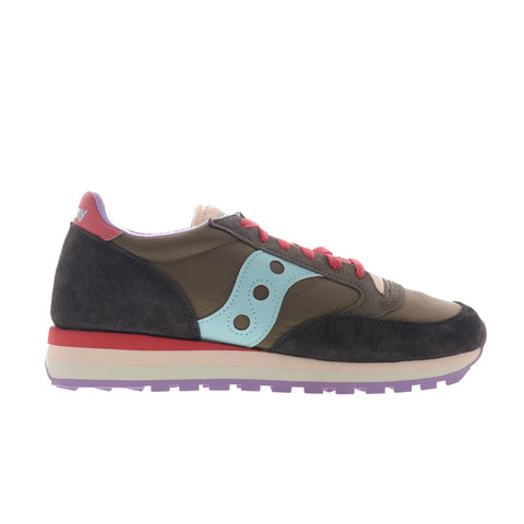Saucony Jazz Triple S60530-50 Womens Brown Suede Lifestyle Sneakers Shoes