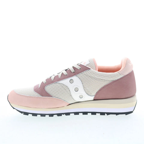 Saucony Jazz Triple S60776-2 Womens Gray Leather Lifestyle Sneakers Shoes