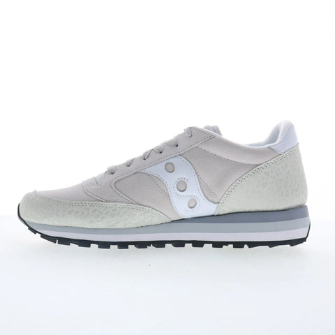 Saucony Jazz Triple S60860-2 Womens Gray Suede Lifestyle Sneakers Shoes