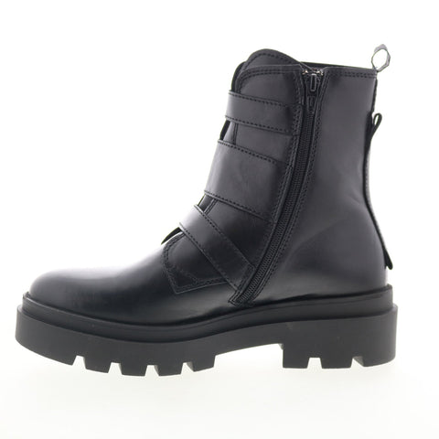 Fly London Jeda JEDA817FLY-000 Womens Black Leather Casual Dress Boots