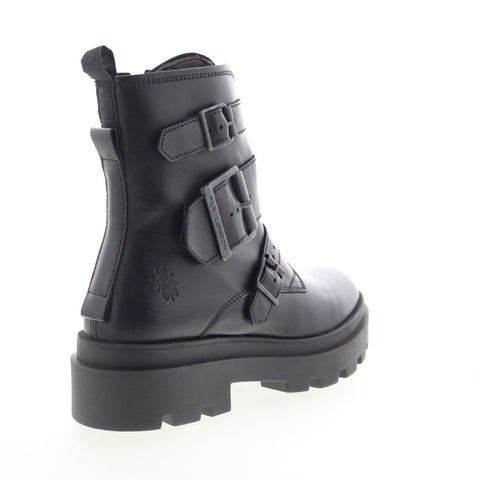 Fly London Jeda JEDA817FLY-000 Womens Black Leather Casual Dress Boots