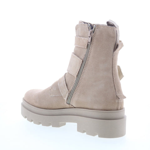 Fly London Jeda JEDA817FLY-002 Womens Beige Suede Zipper Casual Dress Boots