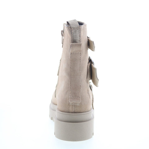 Fly London Jeda JEDA817FLY-002 Womens Beige Suede Zipper Casual Dress Boots