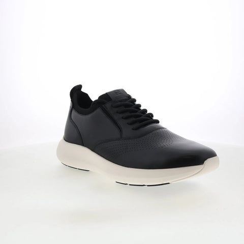Rockport Jeffson RMJEFFSON Mens Black Wide Leather Lifestyle Sneakers Shoes