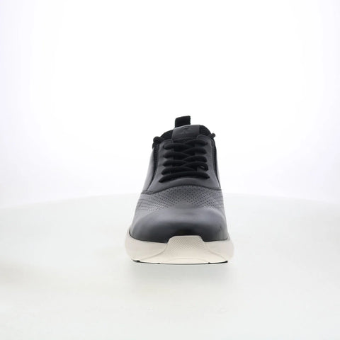 Rockport Jeffson RMJEFFSON Mens Black Wide Leather Lifestyle Sneakers Shoes