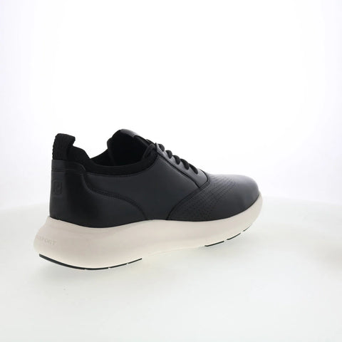 Rockport Jeffson RMJEFFSON Mens Black Wide Leather Lifestyle Sneakers Shoes