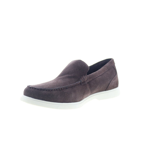 Rockport Jensen JENSEN Mens Brown Suede Loafers & Slip Ons Casual Shoes