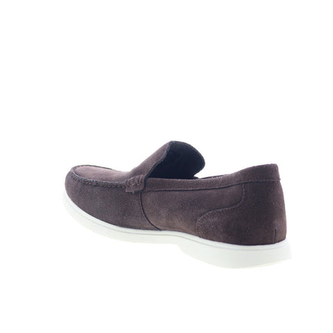 Rockport Jensen JENSEN Mens Brown Wide Loafers & Slip Ons Casual Shoes
