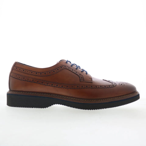 Johnston & Murphy Jenson Longwing Mens Brown Oxfords Wingtip & Brogue Shoes