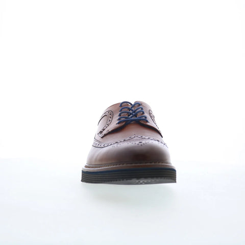 Johnston & Murphy Jenson Longwing Mens Brown Oxfords Wingtip & Brogue Shoes