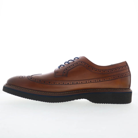 Johnston & Murphy Jenson Longwing Mens Brown Oxfords Wingtip & Brogue Shoes