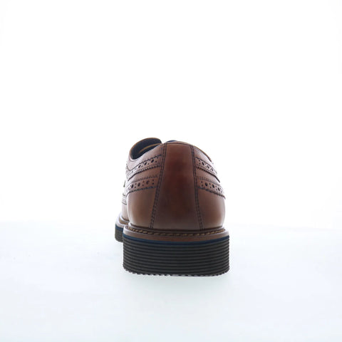 Johnston & Murphy Jenson Longwing Mens Brown Oxfords Wingtip & Brogue Shoes