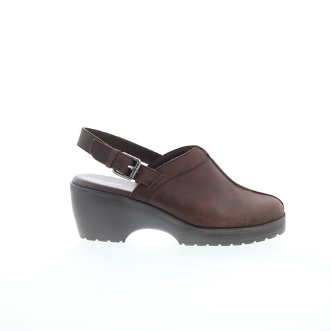 Easy Spirit Jessa SEJESSA Womens Brown Leather Heeled Sandals Shoes 11 Easy Spirit Jessa SEJESSA Womens Brown Leather Heeled Sandals Shoes 11