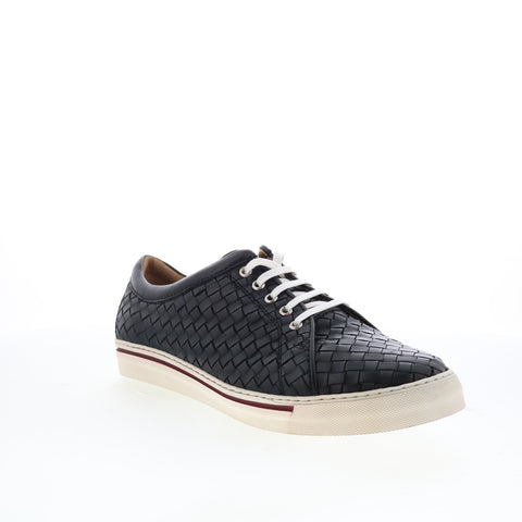 Robert Zur Jesse True Glove Mens Black Leather Lace Up Lifestyle Sneakers Shoes