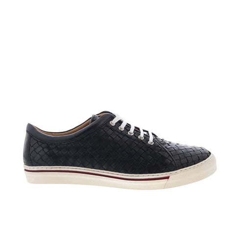 Robert Zur Jesse True Glove Mens Black Leather Lace Up Lifestyle Sneakers Shoes