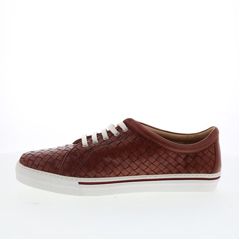 Robert Zur Jesse True Glove Mens Brown Leather Lace Up Lifestyle Sneakers Shoes