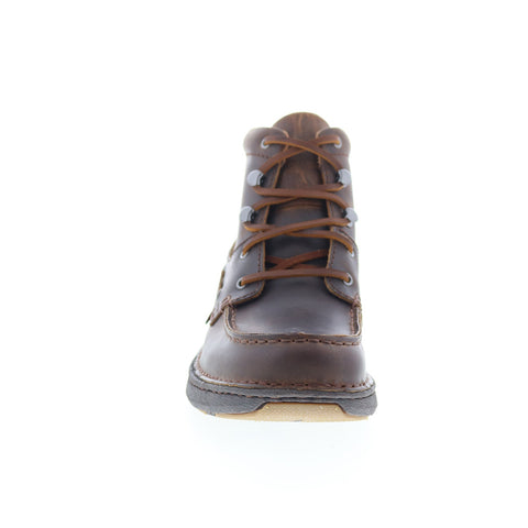 Justin Boots Mocc Toe Lacer JM450 Mens Brown Leather Casual Dress Boots