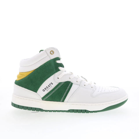 Greats JMZ Hightop JMZH01SG-308 Mens White Leather Lifestyle Sneakers Shoes