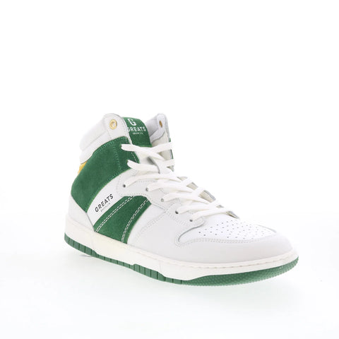 Greats JMZ Hightop JMZH01SG-308 Mens White Leather Lifestyle Sneakers Shoes