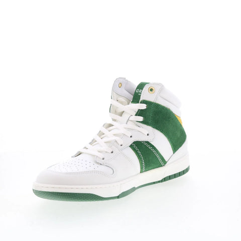 Greats JMZ Hightop JMZH01SG-308 Mens White Leather Lifestyle Sneakers Shoes