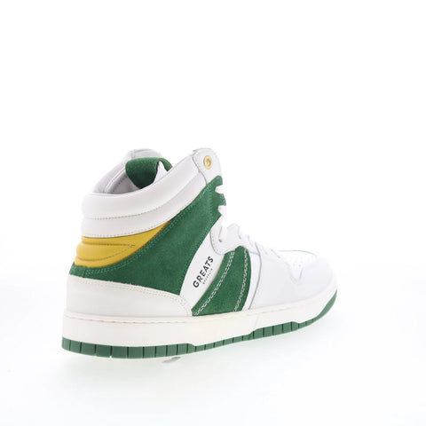 Greats JMZ Hightop JMZH01SG-308 Mens White Leather Lifestyle Sneakers Shoes