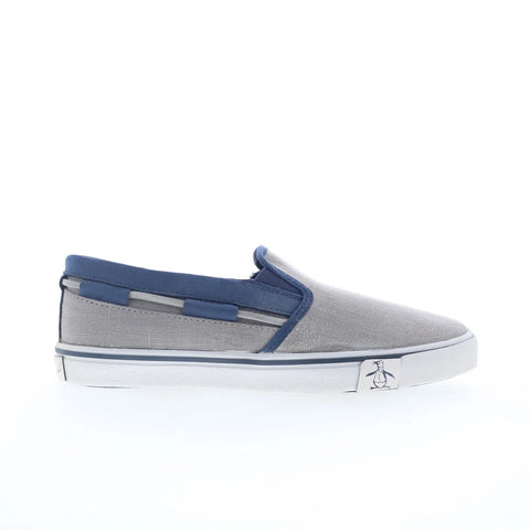 Original Penguin John PG00083-01G1 Mens Gray Canvas Lifestyle Sneakers Shoes