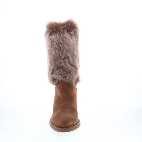 Aquatalia Jolie L538334 Womens Brown Suede Pull On Ankle & Booties Boots