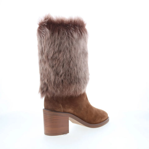 Aquatalia Jolie L538334 Womens Brown Suede Pull On Ankle & Booties Boots